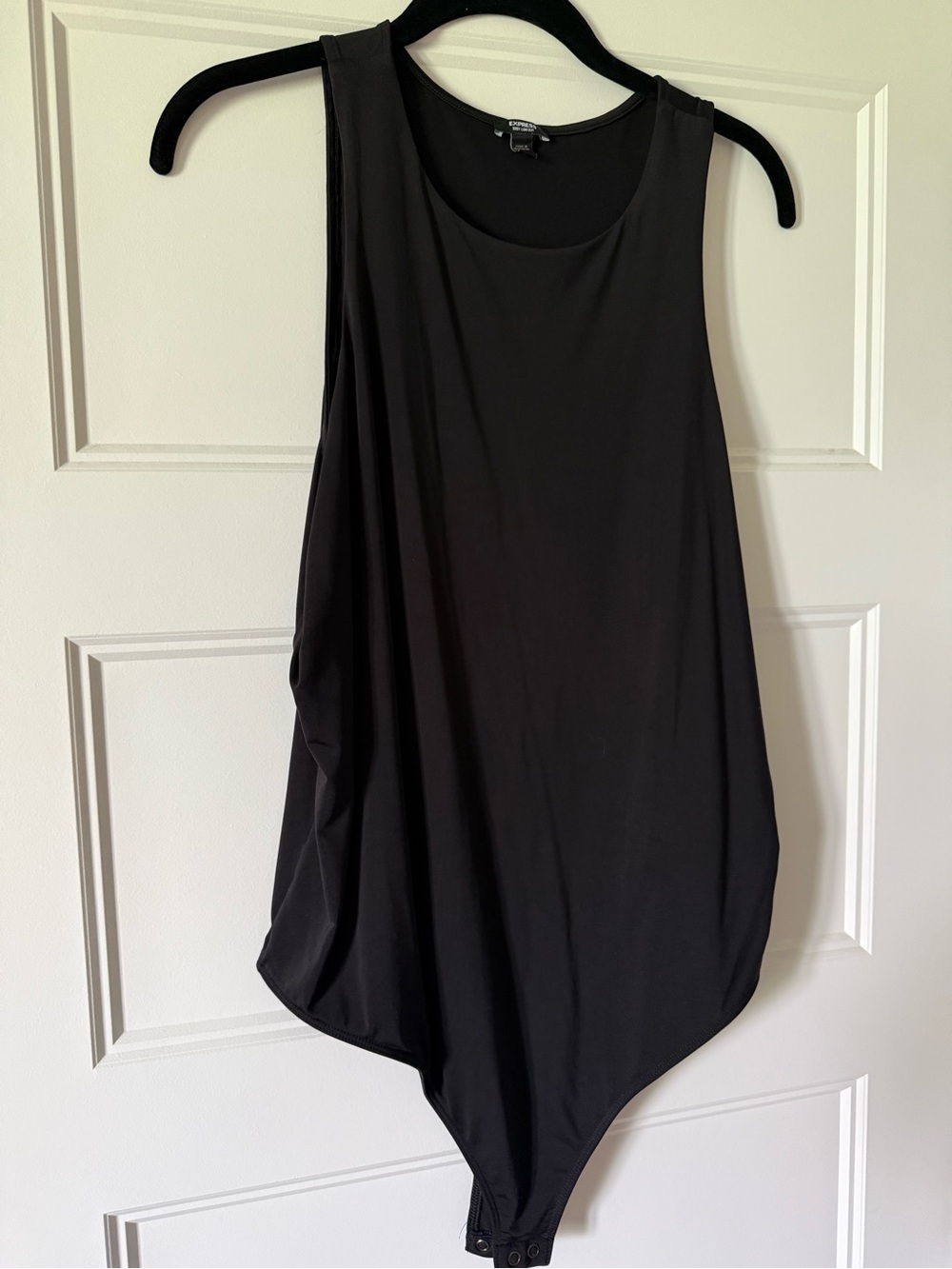 Express Black Sleeveless Scoop Bodysuit